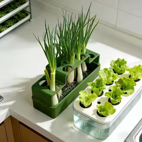 Plastic Chives Seedling Tray Ventilated Celery Chives Hydroponic Planter Lettuce Coriander Soilless 