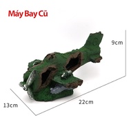 Mô hình Nhà Tranh Vàng - Xác Máy Bay - Thùng Gỗ Mục - Xác Tàu Thuyền Đắm - Ô Tô Tiểu Cảnh Trang Trí