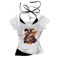 My Hero Academia crop top summer shoujo girl style Streetwear harajuku coquette cute Fairy gothic  t