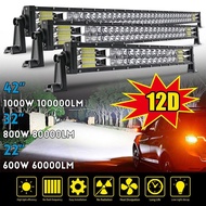 Led Light Bar Dual Row 22 32 42 52inch Spot Flood Combo beam 420W 620W 820W 1020W Combo Led Driving 