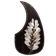 Pickguard Gitar Akustik D45มาร์ตินทำจากไม้เนื้อแข็งฝังดอกไม้หอยเป๋าฮื้อ