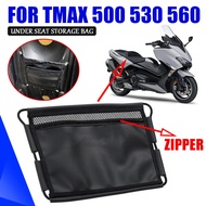 อุปกรณ์เสริมสำหรับรถจักรยานยนต์ยามาฮ่า TMAX530 TMAX 530 T-MAX TMAX560 560 500อุปกรณ์เสริมรถจักรยานยนต์ภายใต้ที่นั่งกระเป๋าเก็บของหนังกระเป๋าเครื่องมือกระเป๋าส่วนกระเป๋า