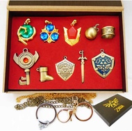 Ang Legenda Zelda Keychain Kariton Ng Mga Biyahe Pendant Red Gem Necklace Laruan