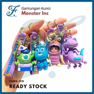 GANTUNGAN Monster Inc 3D Chibi Keychain Cute Disney Pixar CharacterKeychain