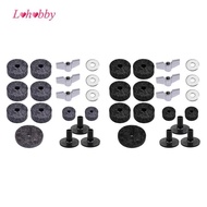 Lohobby 18pcs/set Durable Drum Set Cymbal Felt Washer Cymbal Replacement Parts Drum Cymbal Accessory