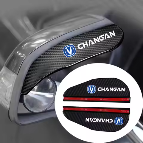 2x Car Rearview Mirror Rain Eyebrow Protector Rain Sticker for Changan CS95 CS85 CS75 CS35 Eado Alsv