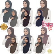 TUDUNG SARUNG INSTANT DENIM AISYAH EXCLUSIVE SIZE M