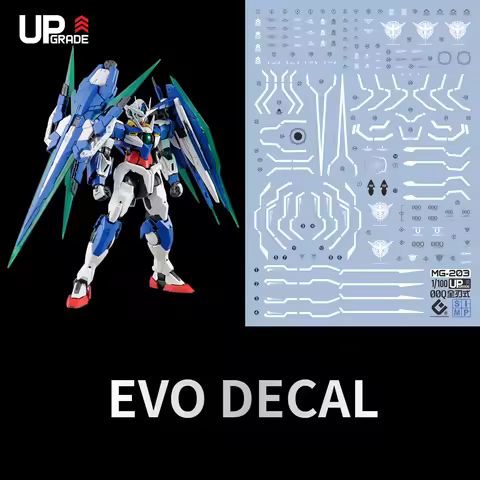 EVO Decal MG-203 for MG 1/100 00 Qan[T] Full Saber GNT-0000 Mobile Suit Model Building Tools Hobby D