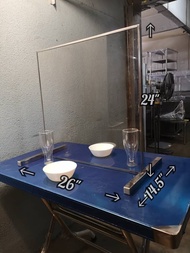Anti Dust Virus acrylic shield standing partition wall for counter / table