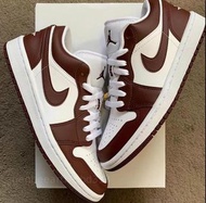 🔝Air Jordan 1 Low Team Red 深酒紅色