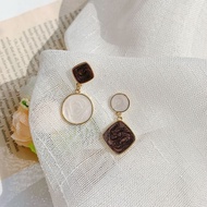 READY STOCK KOREAN STYLE  RETRO MARBLE NEW COLLECTION EARLING S925 STERLING SILVER  HYPOALLERGENIC