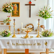 Holy Week Christian Catholic Altar Tablecloth Cross Decor Church Tablecloth