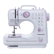 505A Portable Mini Electric Sewing Machine for Beginners 12 Stitches Foot Pedal Night Light Speed Co