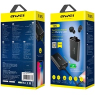 Awei T85 Wireless Bluetooth V5.0 Earbuds with Charging Case & Powerbank