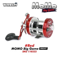 รอกเบสตกปลา อุปกรณ์ตกปลา รอกเบสขนาดกลาง แบรนด์ WEEBASS MODEL MOMO BIGGAME หมุนขวา / หมุนซ้าย