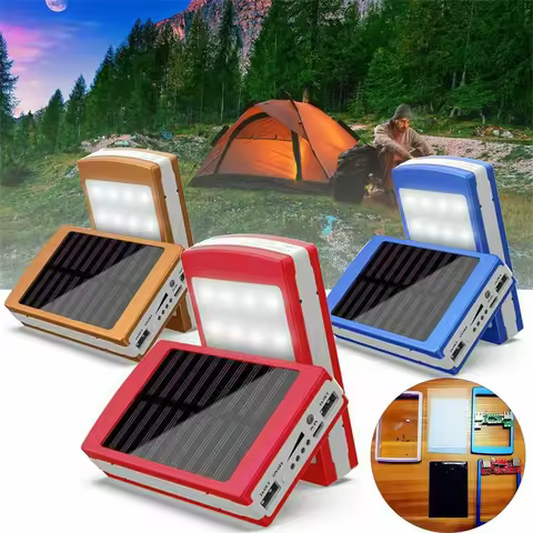 5 x 18650 Battery DIY Power Bank Case Charge Storage Box USB Solar Dual Charging Battery Holder Box 