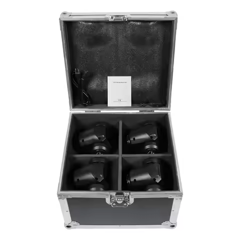 Fieryzeal Flycase for (4) 30W Moving Head Light Stage Light Flightcase Heavy-duty Gator Case for KTV