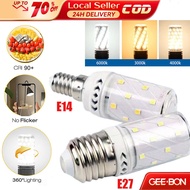 GEEBON E14 E27 LED 12W 16W 18W Three-color Lamp Light AC 220V Corn Bulb Chandelier Lampu LED