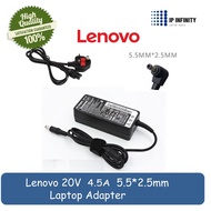 Lenovo 20V 4.5A 5.5*2.5mm G470 Y400 Y480 E49 Laptop Charger Power Adapter