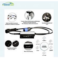 SMARTEC 3.8 / 7 KW 16A EV Portable Charger Type2 EVSE Charging Box Electric Car Charger CEE Plug