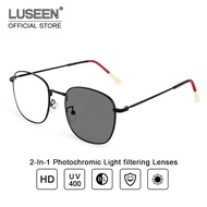 LUSEEN Glasses Cermin Mata Rabun Jauh Anti UV400 Protection Sunglasses Computer Eyeglasses For Women