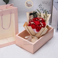 Hộp quà tặng Especially For You bó hoa giả kèm túi xách và đèn nháy quà tặng 20/10