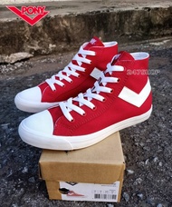 รองเท้าโพนี PONY โพนี่ SHOOTER HI RED 211SH50000RE รองเท้าผ้าใบ พร้อมส่ง
