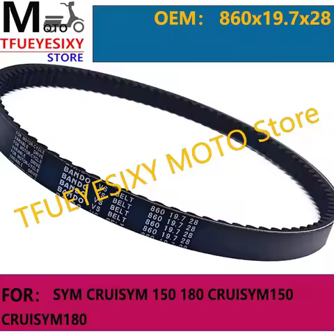 TFUEYESIXY 860X19.7X28 Bando Motorcycle Parts Transmission Drive Belt For SYM Symphony S125 SR125 12