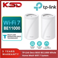 TP-Link Deco BE65 BE11000 Whole Home Mesh WiFi 7 System (2 Pack/ 3 Pack)