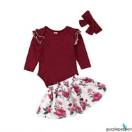 Preloved 3in1 set Baby Clothes Chinese New Year Christmas Party Dress