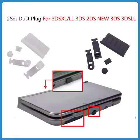 Dust Plug For 3DSXL/LL 3DS 2DS NEW3DS 3DSLL/XL Silicone Cove Anti-Dust Plug Earphone Jack Charging D