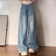 Beggy Korean Style Highwaist Yoyo Jeans Long Pants Premium Wide Leg DenimWanita with Wide Legs