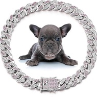 Hip-Hop Pet Collar French Doberman Necklace Diamond Cuban Dog Collar