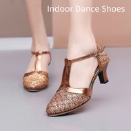 5CM Indoor Dance Shoes Professional Latin Dance Shoes Woman High Heel Summer Shoes Tango Ballroom Dance Shoes Women