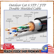 300m Outdoor Cat5e Cat6 Cat7 Cat 6 7 5e STP FTP LAN Network cable Free 10* RJ45 Full Copper Shielded