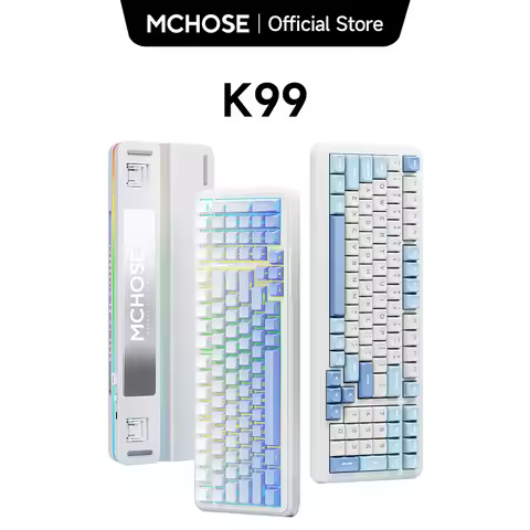 MCHOSE K99 Wireless Gaming Keyboard 98% Gasket Mechanical Keyboard Customized BT5.0/USB-C/2.4GHz Cre