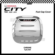 Honda City TMO 2009 - 2013 Fuel Cap Cover Gas Tank Cap Trim Black Chrome Garnish Accessories Bodykit
