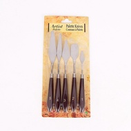 5Pcs/Set Painting Knife / Palette Knife / Spatula Lukis / Pisau Palet