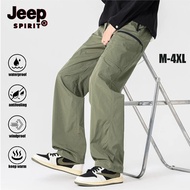 JEEP SPIRIT Outdoor Hiking Pants Windproof, Waterproof, Breathable, Quick Drying Work Pants
