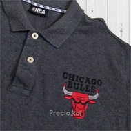 CHICAGO BULLS NBA Collar T-Shirt POLO Shirt