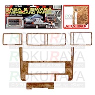 Proton Saga Iswara Dashboard Radio Meter Panel Air Conditioner Grille Grille Premium Wood Walnut Sty