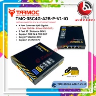 Gigabit POE 4 Port Switch + 3 Port FO Uplink | Switch 4Port IP Camera CCTV POE in POE Out 9-57V