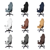 Computer Gaming Chair Covers Stretch Spandex Armchair Gamer Seat Cover Printed Household Racing Desk Rotating Slipcovers