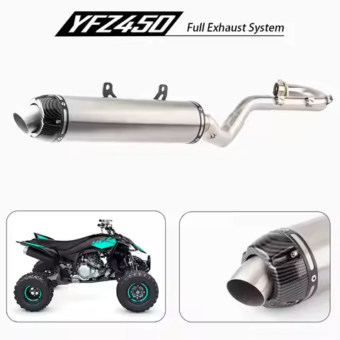 Motorcycle ATV exhaust Muffler For YAMAHA YFZ450R YFZ450X YFZ450RSE YFZ450REL YFZ450XSE 2009-2023 YF