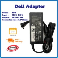 Dell Adapter ของแท้ 19.5V/3.34A 65W หัวขนาด 4.0*1.7 mm สายชาร์จ เดล อะแดปเตอร์ สายชาร์จ (dell005)