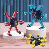 FINGERTIP MECHANICAL CHILDREN'S TOY Hand Fidget Spinner Gyro Robot Transformer Children's Creativity