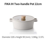 韓國直送//Fika 22cm 雙耳湯鍋連蓋//