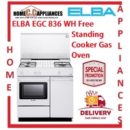 ELBA EGC 836 WH Free Standing Cooker Gas Oven
