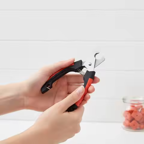 Stainless Steel Pet Nail Clippers - Professional Dog Cat Rabbit Grooming Scissors, Safe Animal Nail 