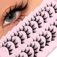 GROINNEYA 9 Pairs High Quality Lash Clusters Kit Natural Eyelash Extension 3D Manga Lashes Volume In